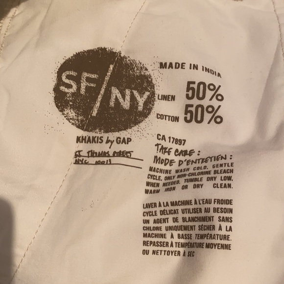 NWTR Khaki by Gap boyfriend roll up short woman 12 - Picture 9 of 10